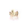 Anello Flowers – oro giallo – diamanti bianchi