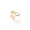 Anello little Flower – oro giallo – diamanti bianchi