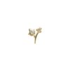 Mono orecchino Little Flower – oro giallo – diamanti bianchi