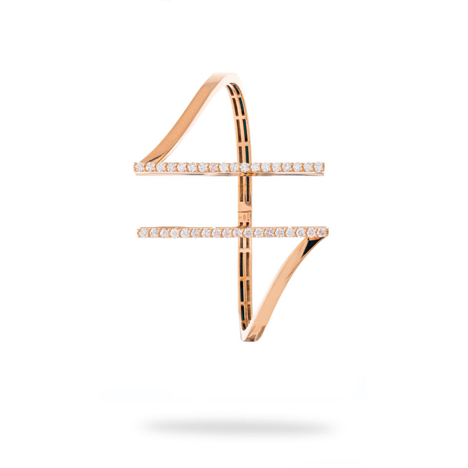 VICTORIA BRACCIALE SEMPLICE ORO ROSA 2